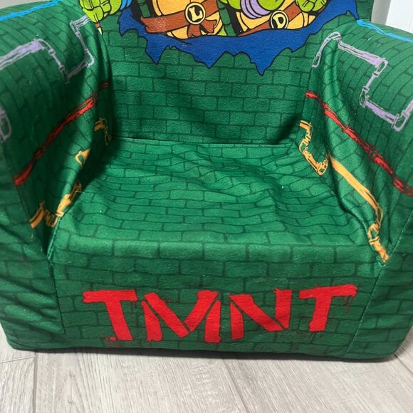 TMNT Teenage Mutant Ninja Turtles Kids Chair Vintage Foam 21" x 17.5" vintage - Picture 4 of 16